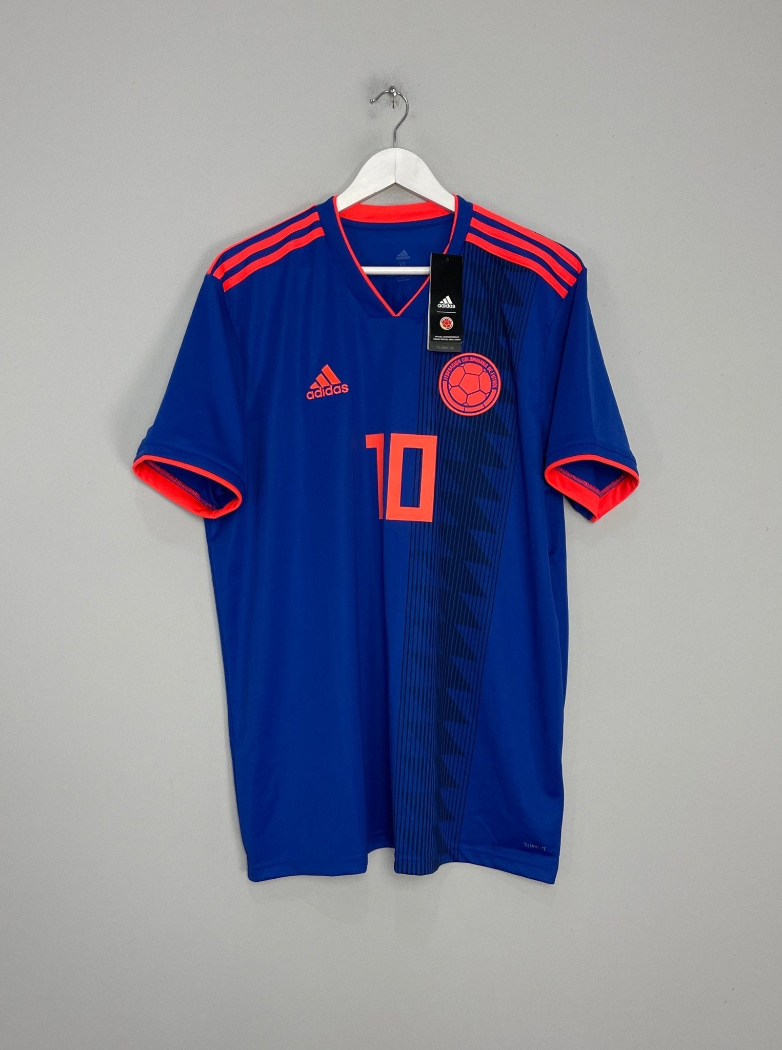 Shop 2018/19 COLOMBIA JAMES #10 *BNWT* AWAY SHIRT (XL) ADIDAS, classic football shirts, vintage football shirts & retro soccer jerseys at Cult Kits