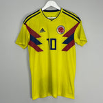 Shop 2018/19 COLOMBIA JAMES #10 HOME SHIRT (M) ADIDAS, classic football shirts, vintage football shirts & retro soccer jerseys at Cult Kits