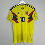 Shop 2018/19 COLOMBIA JAMES #10 HOME SHIRT (M) ADIDAS, classic football shirts, vintage football shirts & retro soccer jerseys at Cult Kits