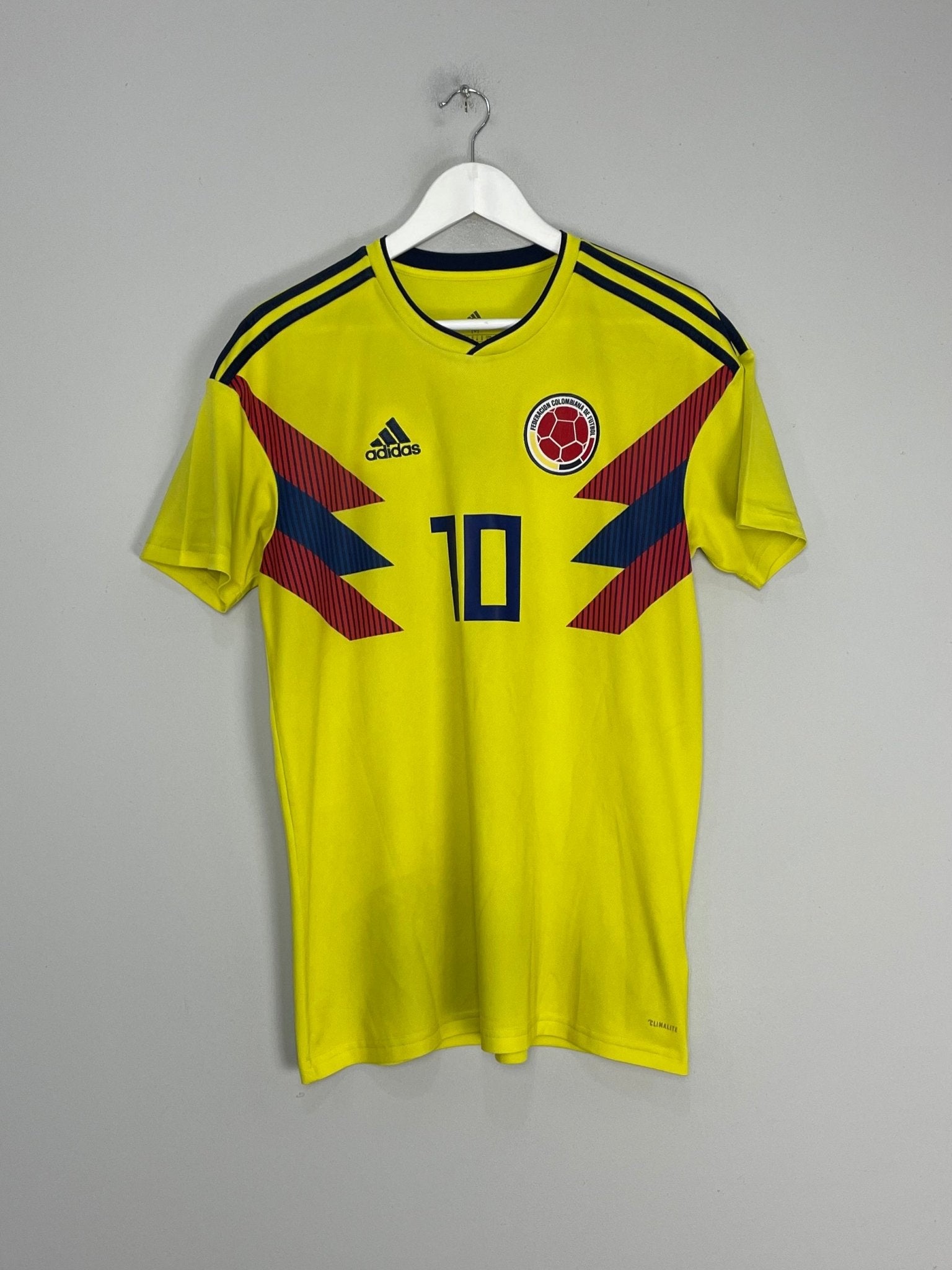 Shop 2018/19 COLOMBIA JAMES #10 HOME SHIRT (M) ADIDAS, classic football shirts, vintage football shirts & retro soccer jerseys at Cult Kits