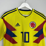 Shop 2018/19 COLOMBIA JAMES #10 HOME SHIRT (M) ADIDAS, classic football shirts, vintage football shirts & retro soccer jerseys at Cult Kits
