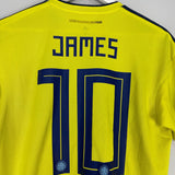 Shop 2018/19 COLOMBIA JAMES #10 HOME SHIRT (M) ADIDAS, classic football shirts, vintage football shirts & retro soccer jerseys at Cult Kits
