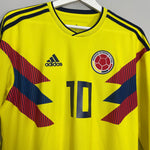 Shop 2018/19 COLOMBIA JAMES #10 L/S HOME SHIRT (L) ADIDAS, classic football shirts, vintage football shirts & retro soccer jerseys at Cult Kits