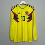 Shop 2018/19 COLOMBIA JAMES #10 L/S HOME SHIRT (L) ADIDAS, classic football shirts, vintage football shirts & retro soccer jerseys at Cult Kits
