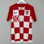 Shop 2018/19 CROATIA MODRIC #10 HOME SHIRT (S) NIKE, classic football shirts, vintage football shirts & retro soccer jerseys at Cult Kits