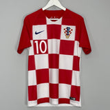 Shop 2018/19 CROATIA MODRIC #10 HOME SHIRT (S) NIKE, classic football shirts, vintage football shirts & retro soccer jerseys at Cult Kits