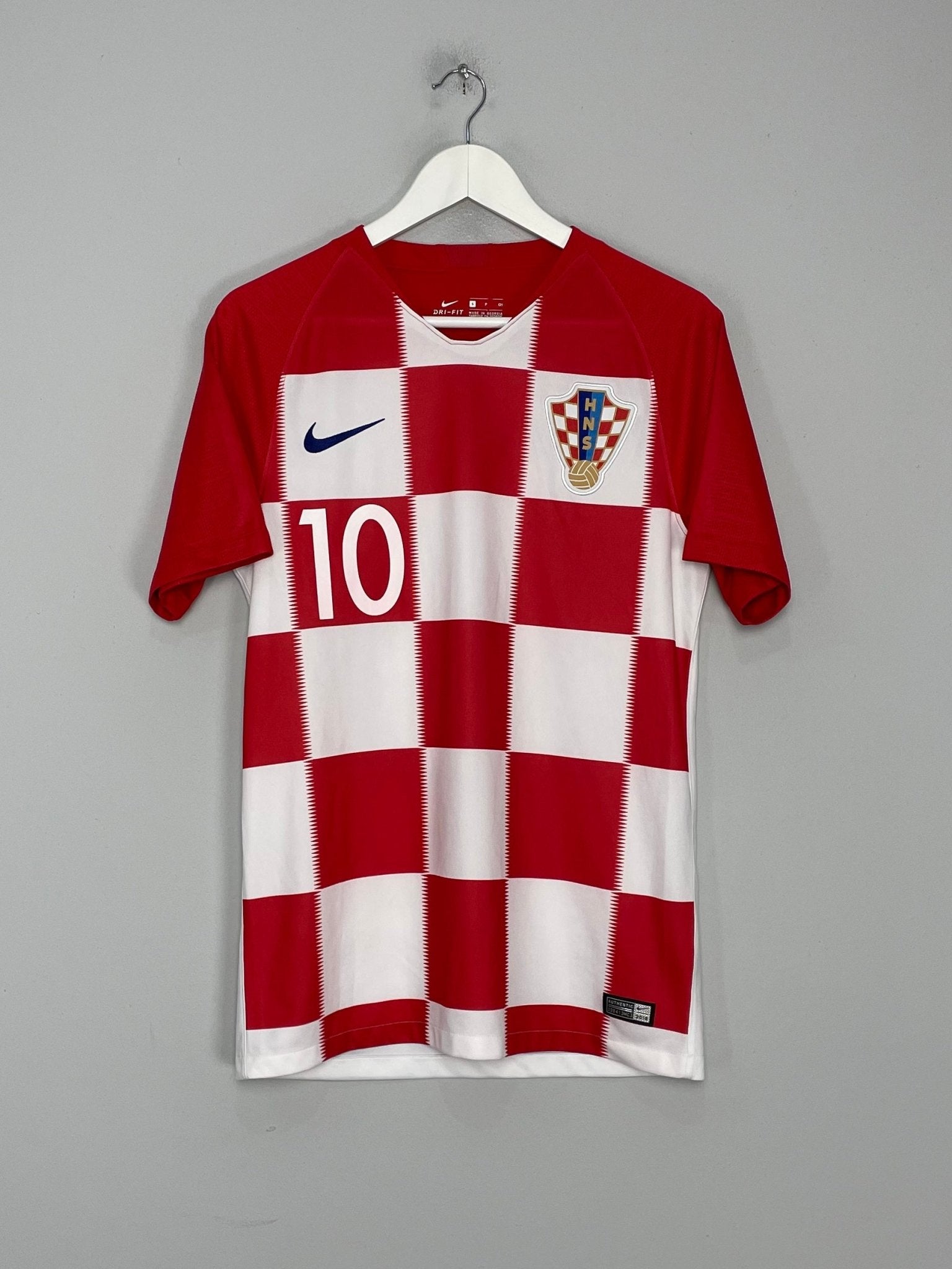Shop 2018/19 CROATIA MODRIC #10 HOME SHIRT (S) NIKE, classic football shirts, vintage football shirts & retro soccer jerseys at Cult Kits