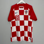 Shop 2018/19 CROATIA REBIC #18 HOME SHIRT (XL) NIKE, classic football shirts, vintage football shirts & retro soccer jerseys at Cult Kits