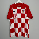 Shop 2018/19 CROATIA REBIC #18 HOME SHIRT (XL) NIKE, classic football shirts, vintage football shirts & retro soccer jerseys at Cult Kits