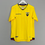 Shop 2018/19 ECUADOR HOME SHIRT (L) MARATHON, classic football shirts, vintage football shirts & retro soccer jerseys at Cult Kits