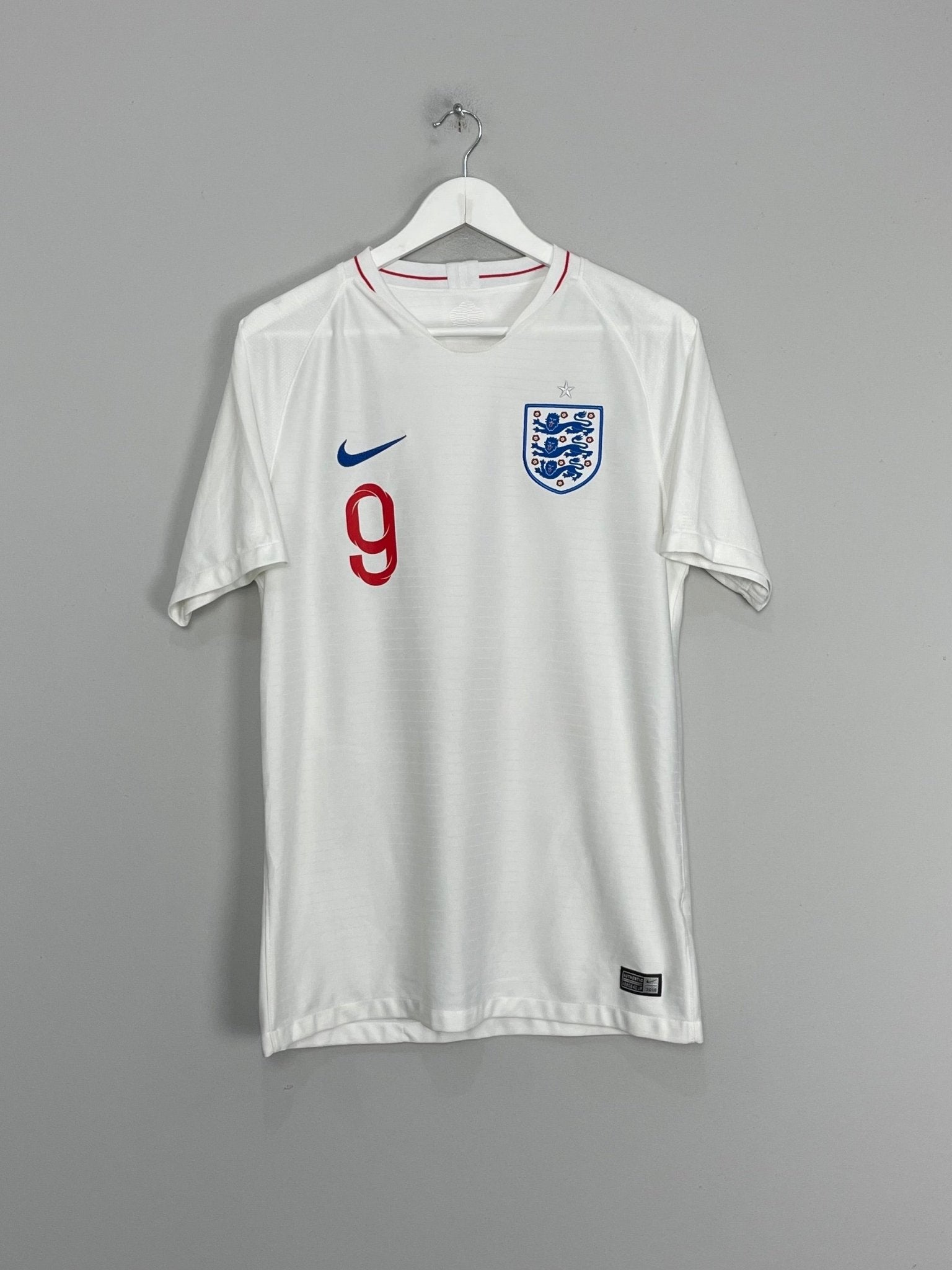 Shop 2018/19 ENGLAND KANE #9 HOME SHIRT (M) NIKE, classic football shirts, vintage football shirts & retro soccer jerseys at Cult Kits