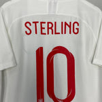 Shop 2018/19 ENGLAND STERLING #10 HOME SHIRT (XL) NIKE, classic football shirts, vintage football shirts & retro soccer jerseys at Cult Kits