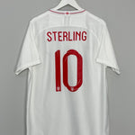 Shop 2018/19 ENGLAND STERLING #10 HOME SHIRT (XL) NIKE, classic football shirts, vintage football shirts & retro soccer jerseys at Cult Kits