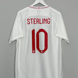 Shop 2018/19 ENGLAND STERLING #10 HOME SHIRT (XL) NIKE, classic football shirts, vintage football shirts & retro soccer jerseys at Cult Kits