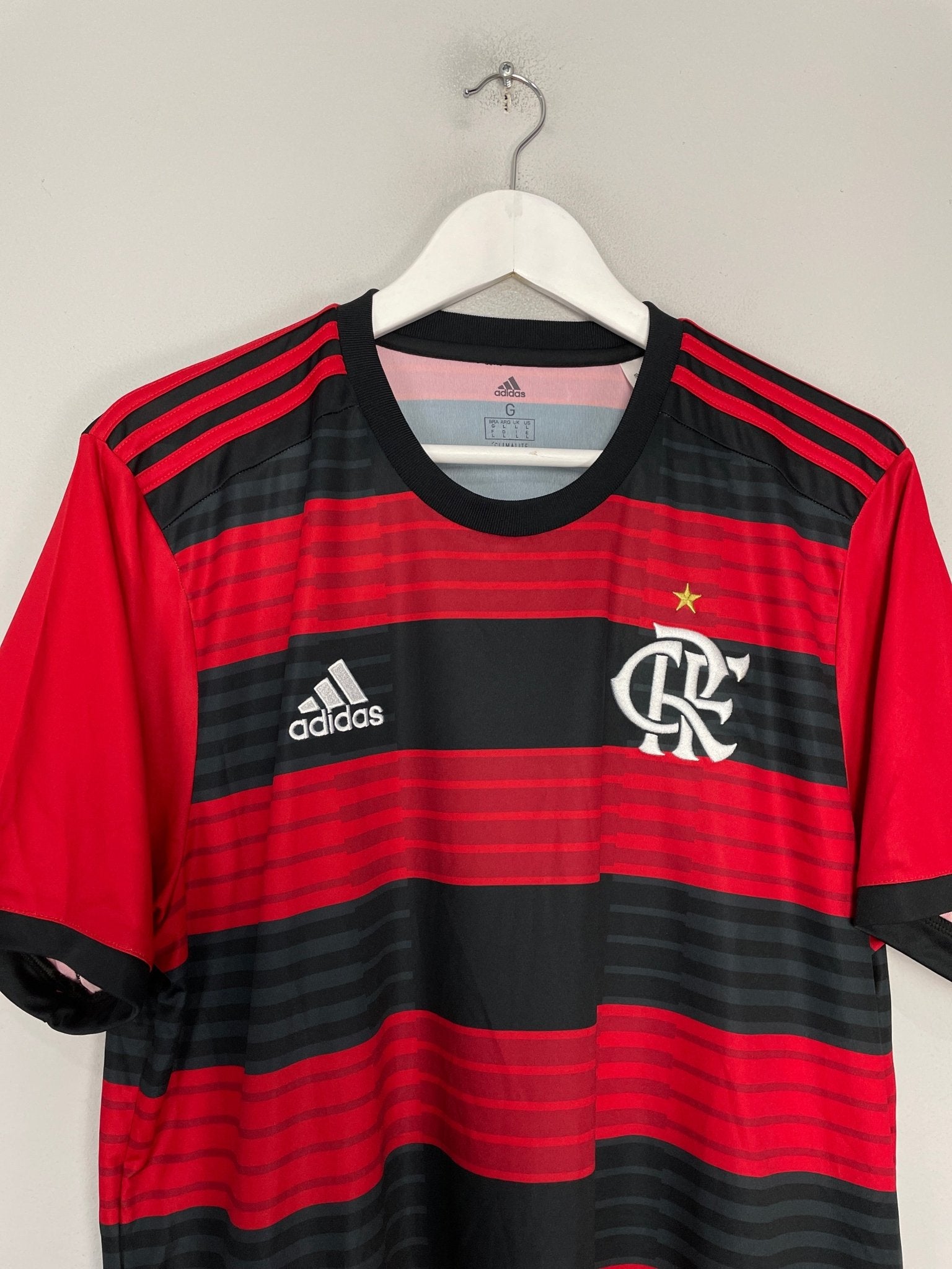 Shop 2018/19 FLAMENGO #06 HOME SHIRT (L) ADIDAS, classic football shirts, vintage football shirts & retro soccer jerseys at Cult Kits