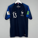 Shop 2018/19 FRANCE KANTE #13 *BNWT* HOME SHIRT (M) NIKE, classic football shirts, vintage football shirts & retro soccer jerseys at Cult Kits
