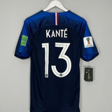 Shop 2018/19 FRANCE KANTE #13 *BNWT* HOME SHIRT (M) NIKE, classic football shirts, vintage football shirts & retro soccer jerseys at Cult Kits