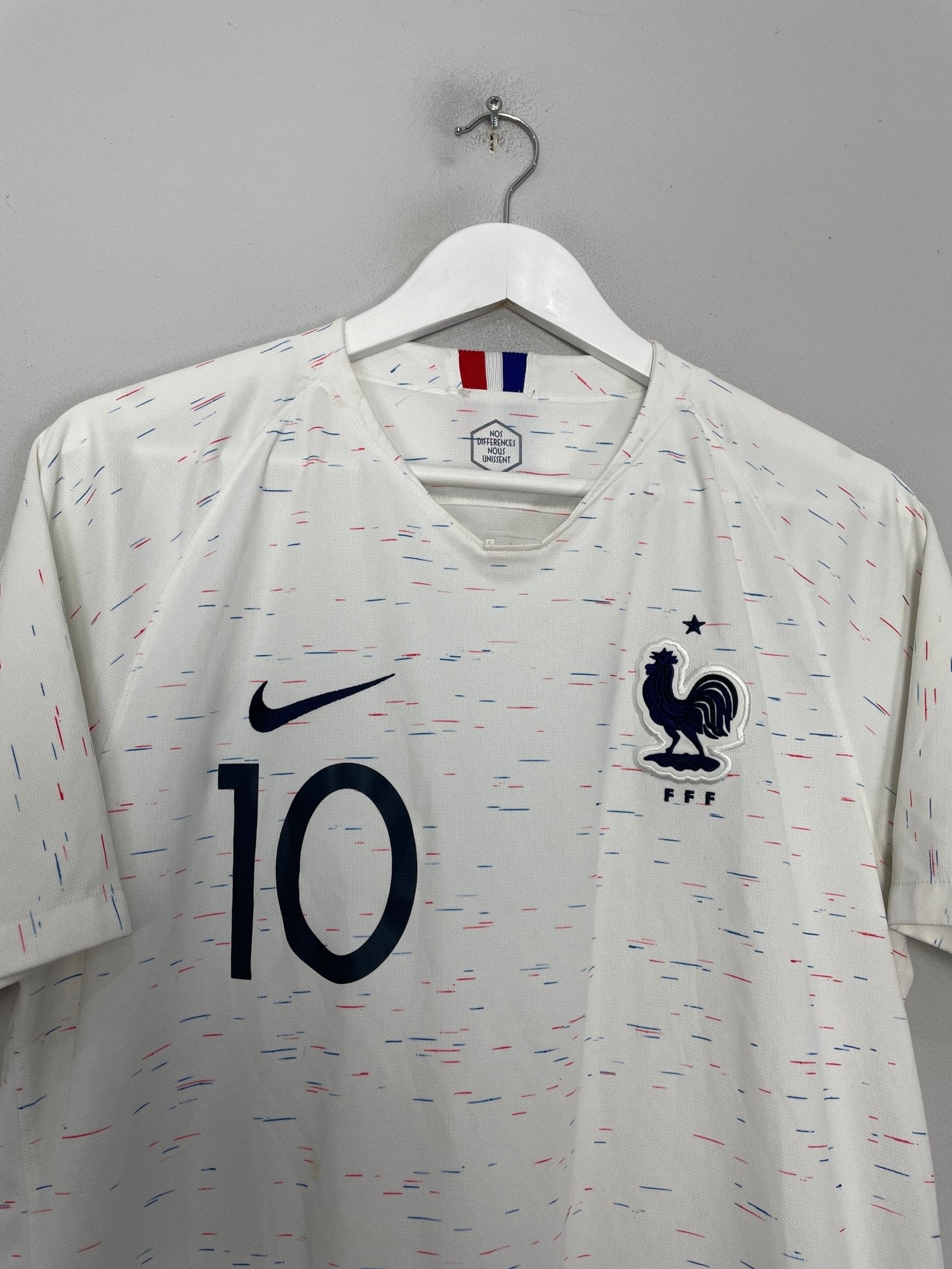 Shop 2018/19 FRANCE MBAPPE #10 AWAY SHIRT (L) NIKE, classic football shirts, vintage football shirts & retro soccer jerseys at Cult Kits