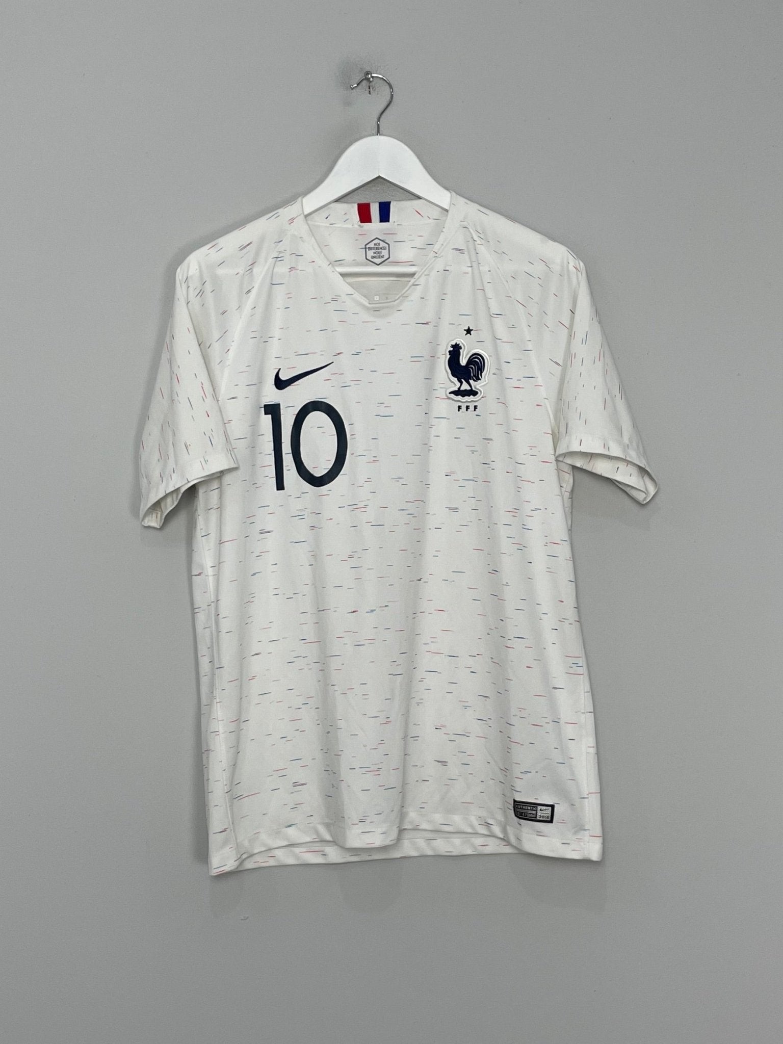 Shop 2018/19 FRANCE MBAPPE #10 AWAY SHIRT (L) NIKE, classic football shirts, vintage football shirts & retro soccer jerseys at Cult Kits