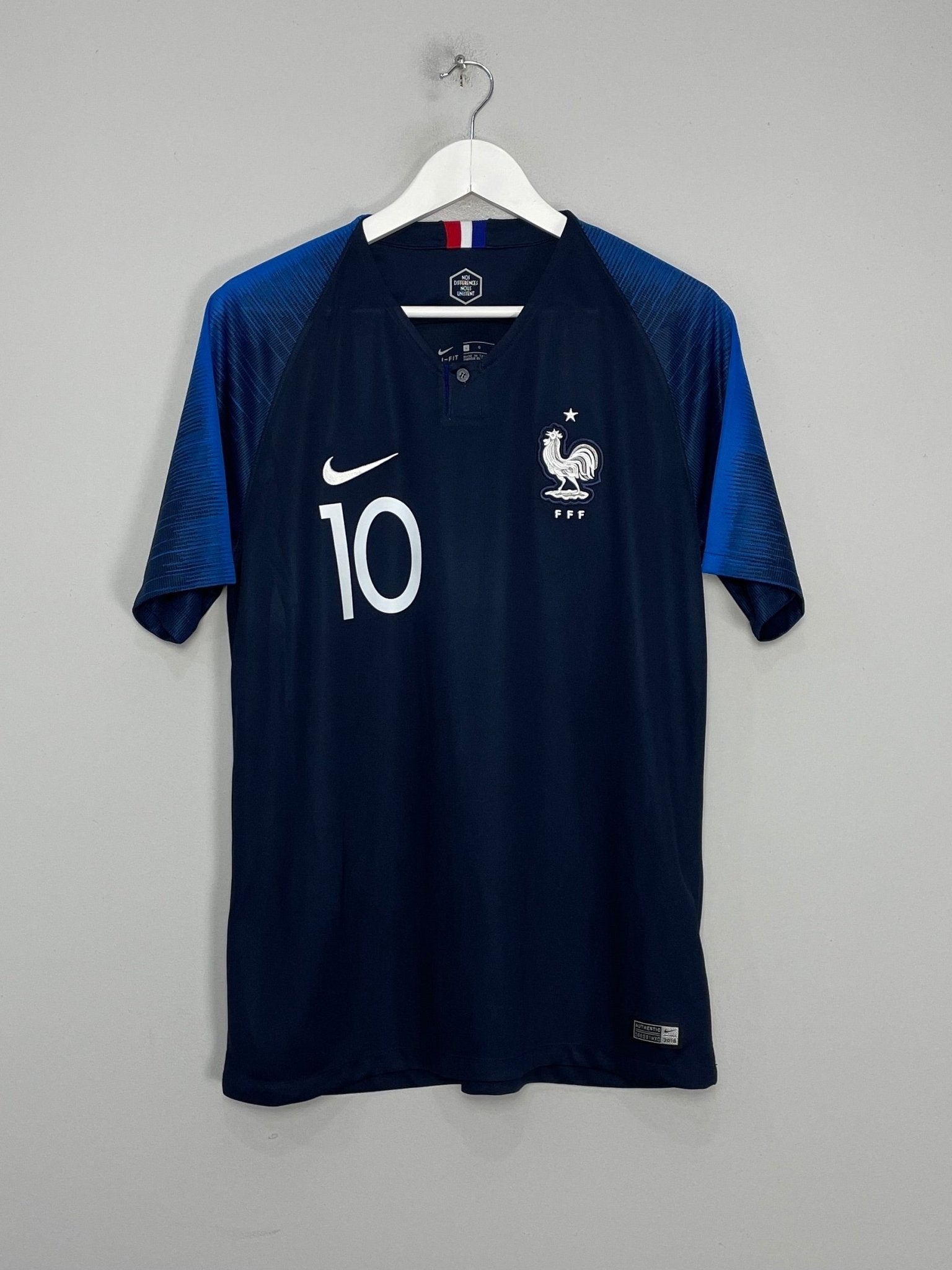 Shop 2018/19 FRANCE MBAPPE #10 HOME SHIRT (L) NIKE, classic football shirts, vintage football shirts & retro soccer jerseys at Cult Kits