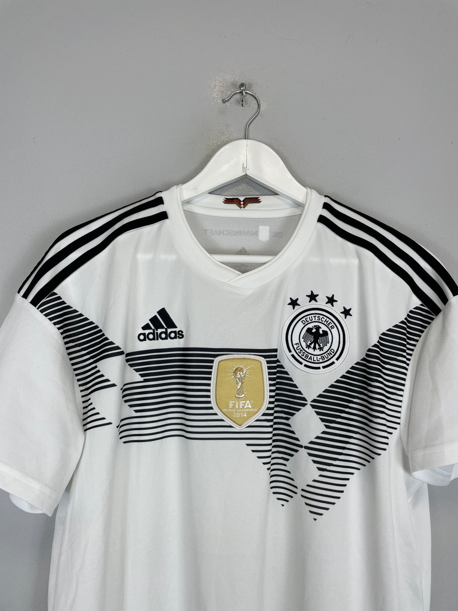 Shop 2018/19 GERMANY HOME SHIRT (L) ADIDAS, classic football shirts, vintage football shirts & retro soccer jerseys at Cult Kits