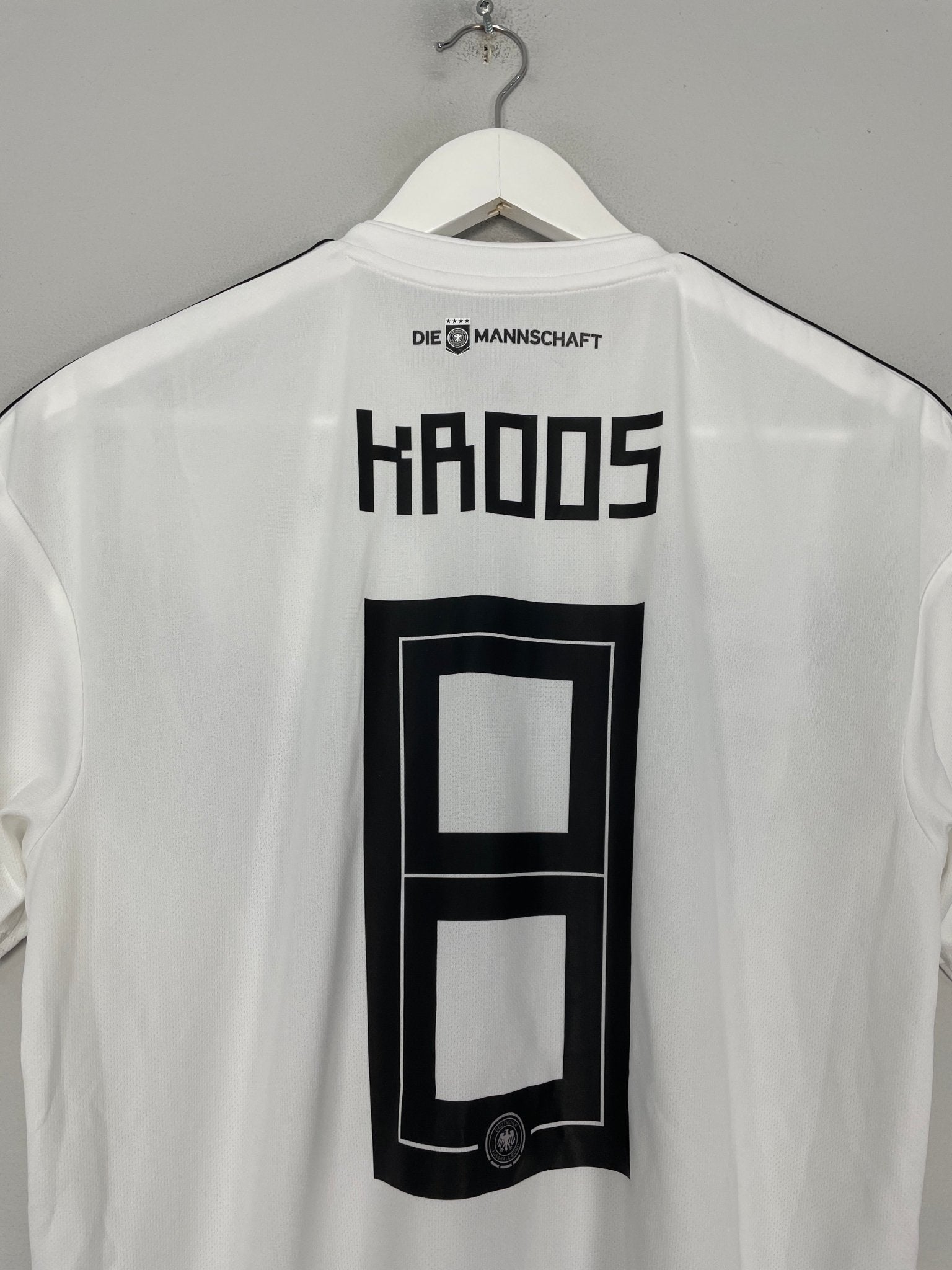 Shop 2018/19 GERMANY KROOS #8 HOME SHIRT (M) ADIDAS, classic football shirts, vintage football shirts & retro soccer jerseys at Cult Kits