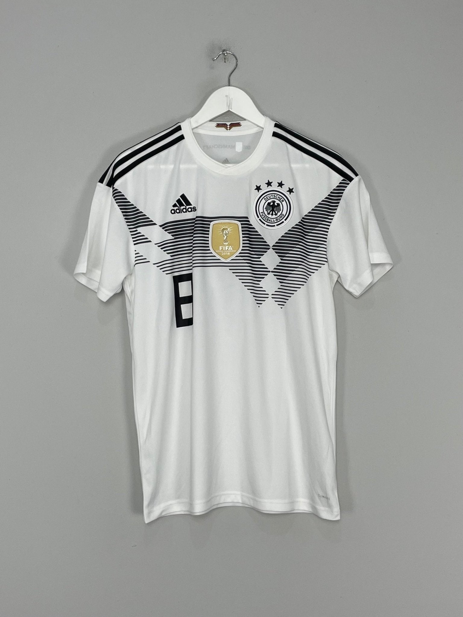 Shop 2018/19 GERMANY KROOS #8 HOME SHIRT (M) ADIDAS, classic football shirts, vintage football shirts & retro soccer jerseys at Cult Kits
