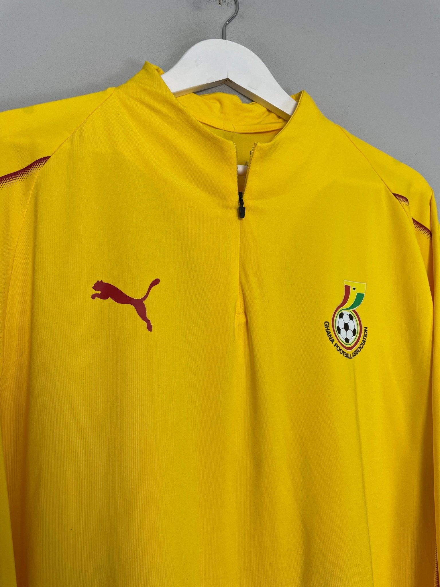 Shop 2018/19 GHANA 1/4 ZIP DRILL TOP (XL) PUMA, classic football shirts, vintage football shirts & retro soccer jerseys at Cult Kits