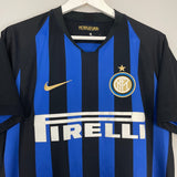 Shop 2018/19 INTER MILAN HOME SHIRT (L) NIKE, classic football shirts, vintage football shirts & retro soccer jerseys at Cult Kits