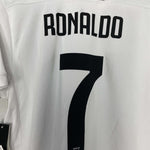 Shop 2018/19 JUVENTUS RONALDO #7 *BNWT* HOME SHIRT (M) ADIDAS, classic football shirts, vintage football shirts & retro soccer jerseys at Cult Kits