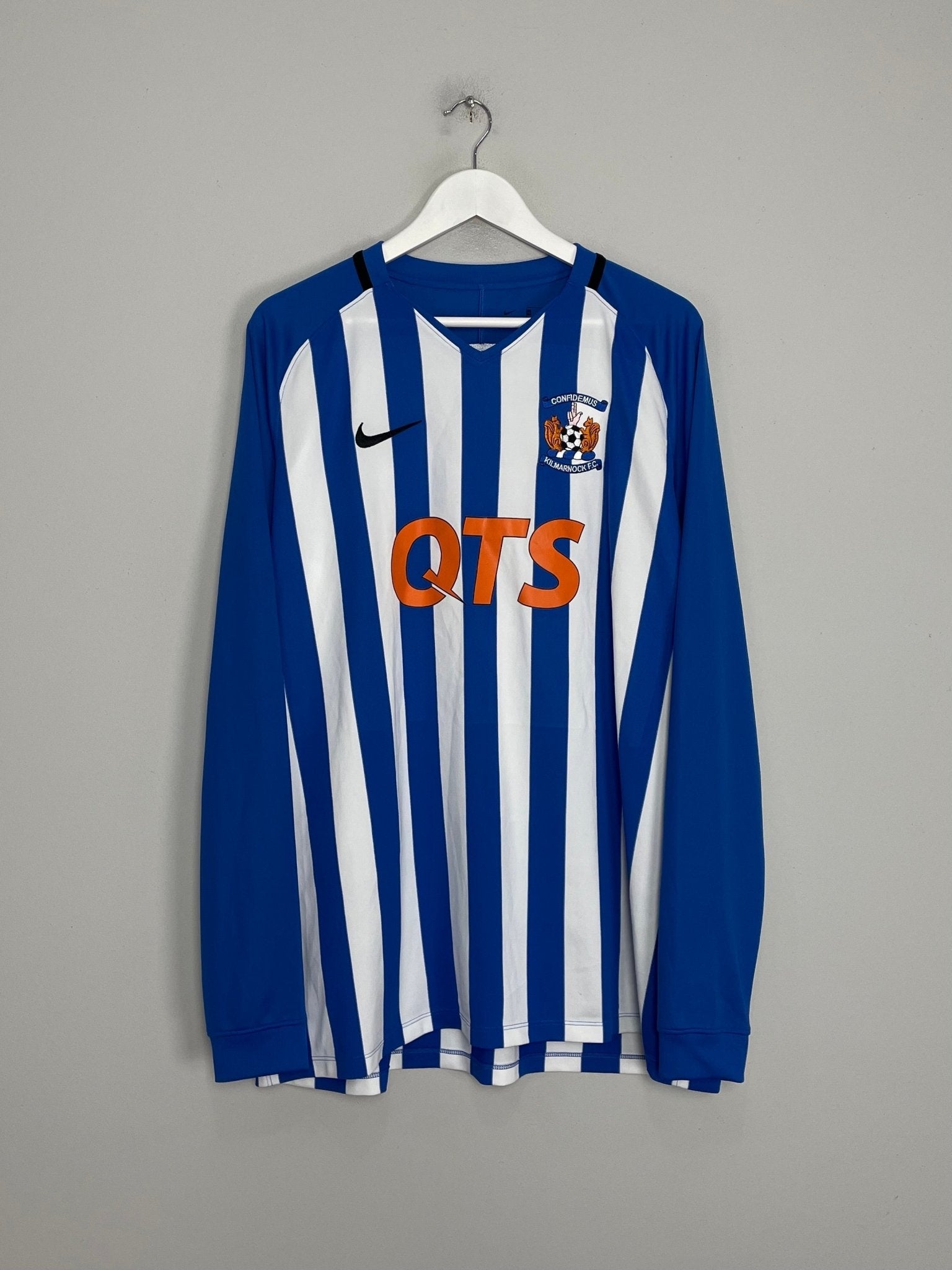 Shop 2018/19 KILMARNOCK L/S HOME SHIRT (XXL) NIKE, classic football shirts, vintage football shirts & retro soccer jerseys at Cult Kits