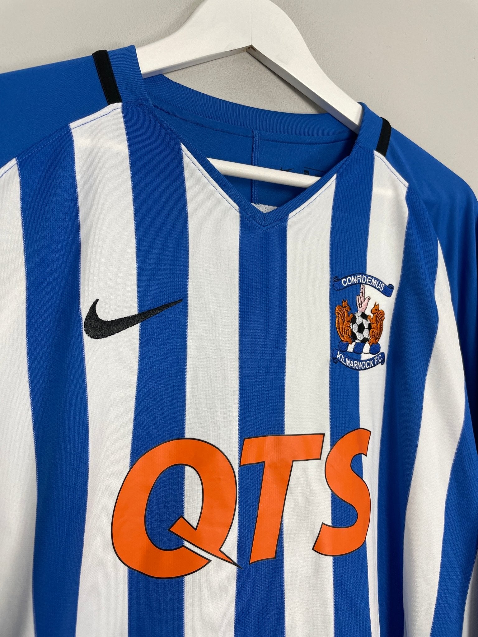 Shop 2018/19 KILMARNOCK L/S HOME SHIRT (XXL) NIKE, classic football shirts, vintage football shirts & retro soccer jerseys at Cult Kits