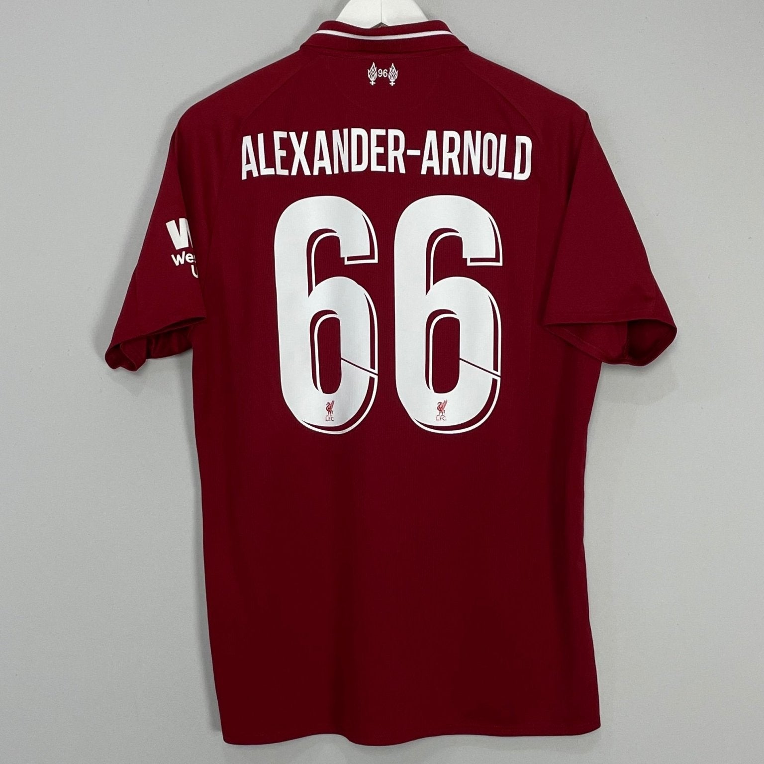 Shop 2018/19 LIVERPOOL ALEXANDER ARNOLD #66 HOME SHIRT (L) NEW BALANCE, classic football shirts, vintage football shirts & retro soccer jerseys at Cult Kits
