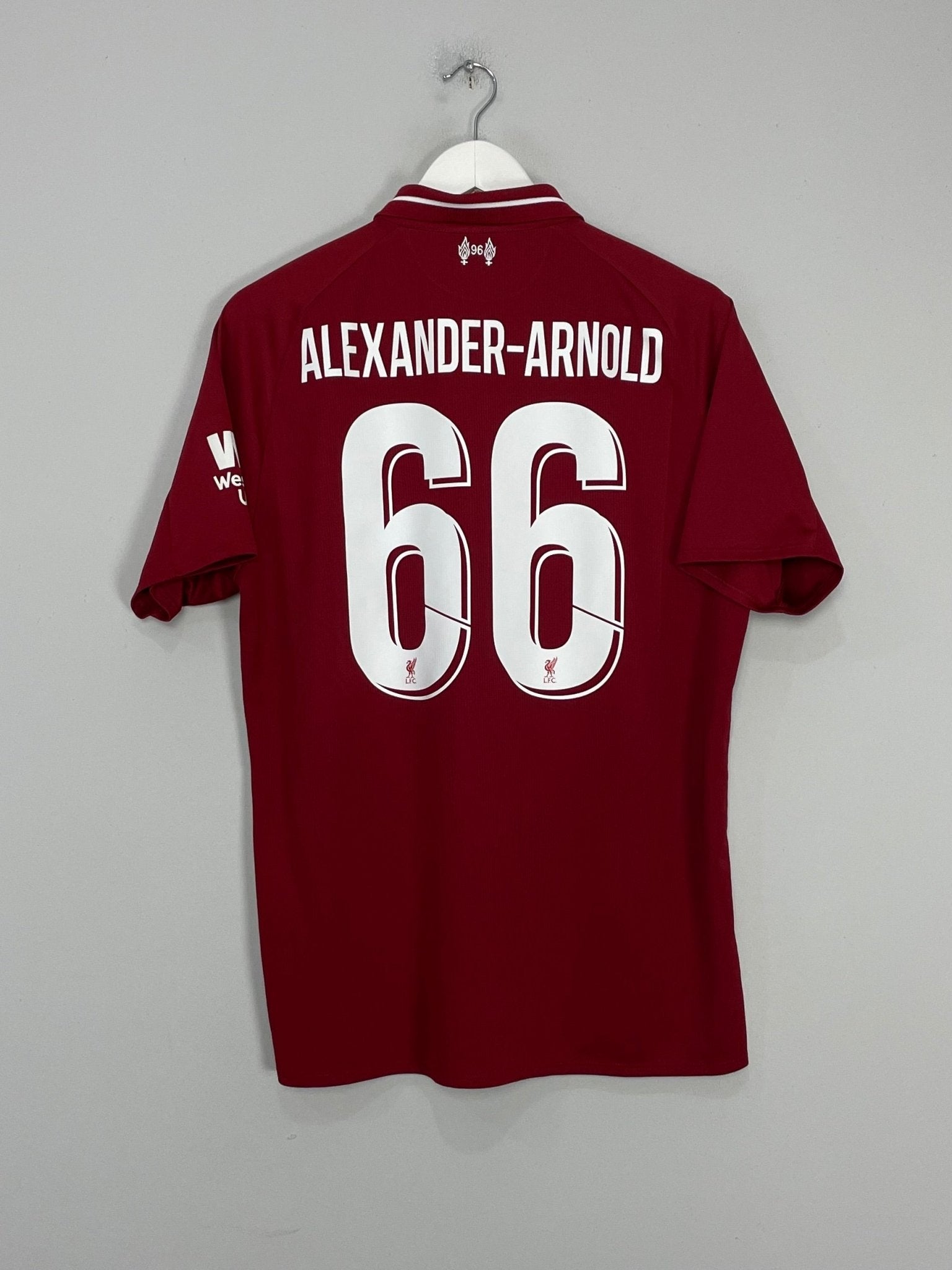 Shop 2018/19 LIVERPOOL ALEXANDER ARNOLD #66 HOME SHIRT (L) NEW BALANCE, classic football shirts, vintage football shirts & retro soccer jerseys at Cult Kits