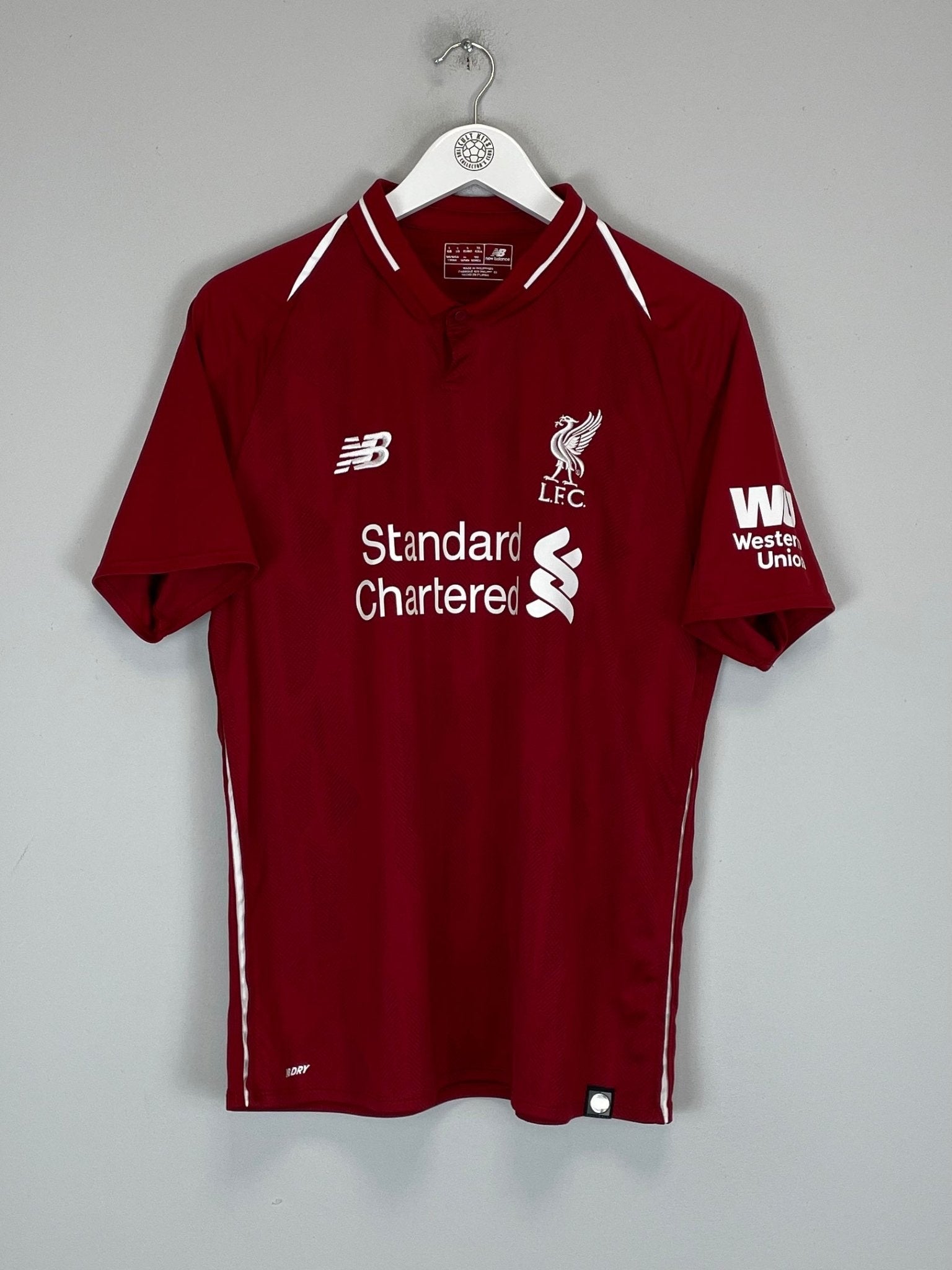 Shop 2018/19 LIVERPOOL FIRMINO #9 HOME SHIRT (L) NEW BALANCE, classic football shirts, vintage football shirts & retro soccer jerseys at Cult Kits