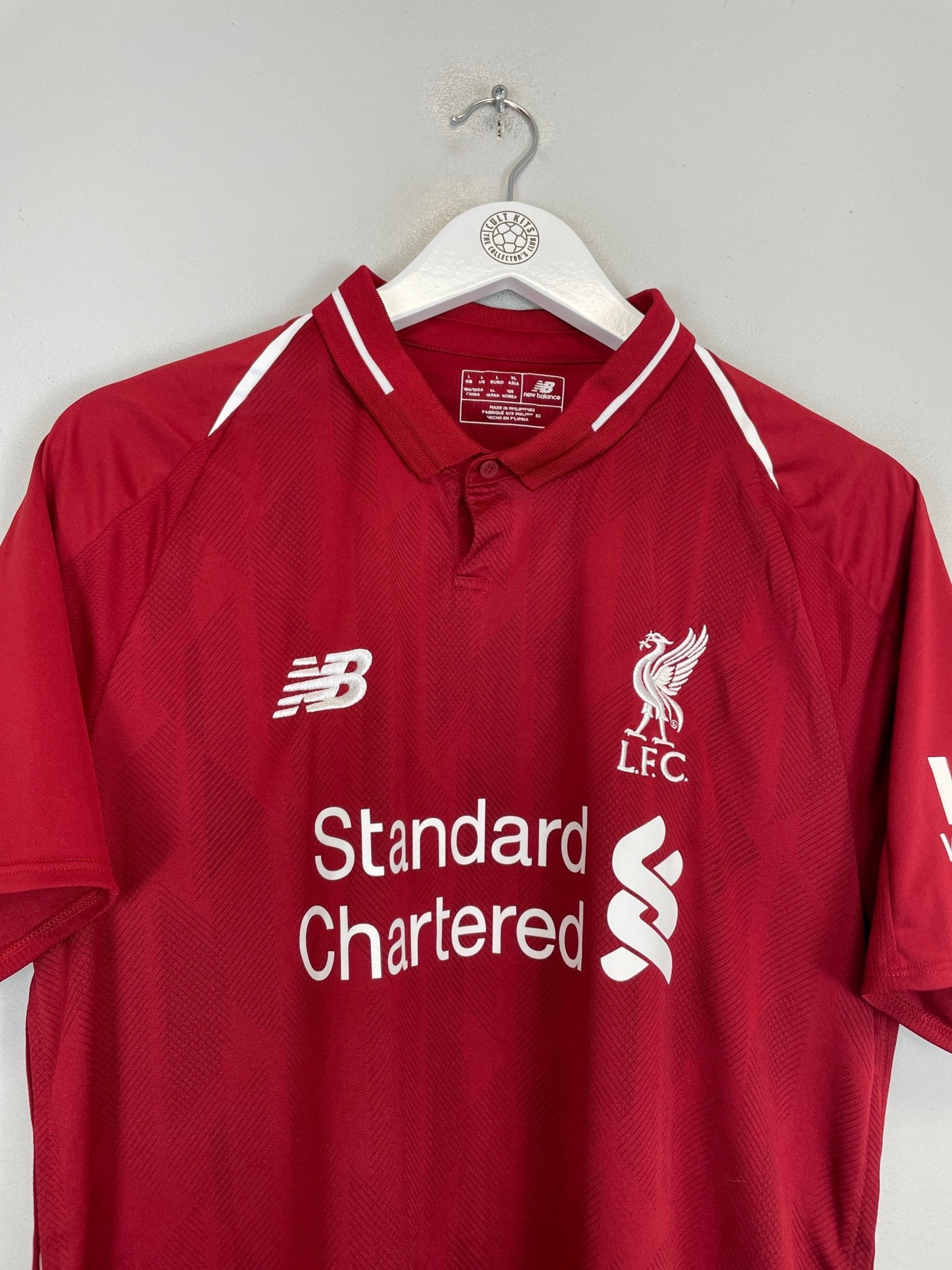 Shop 2018/19 LIVERPOOL FIRMINO #9 HOME SHIRT (L) NEW BALANCE, classic football shirts, vintage football shirts & retro soccer jerseys at Cult Kits