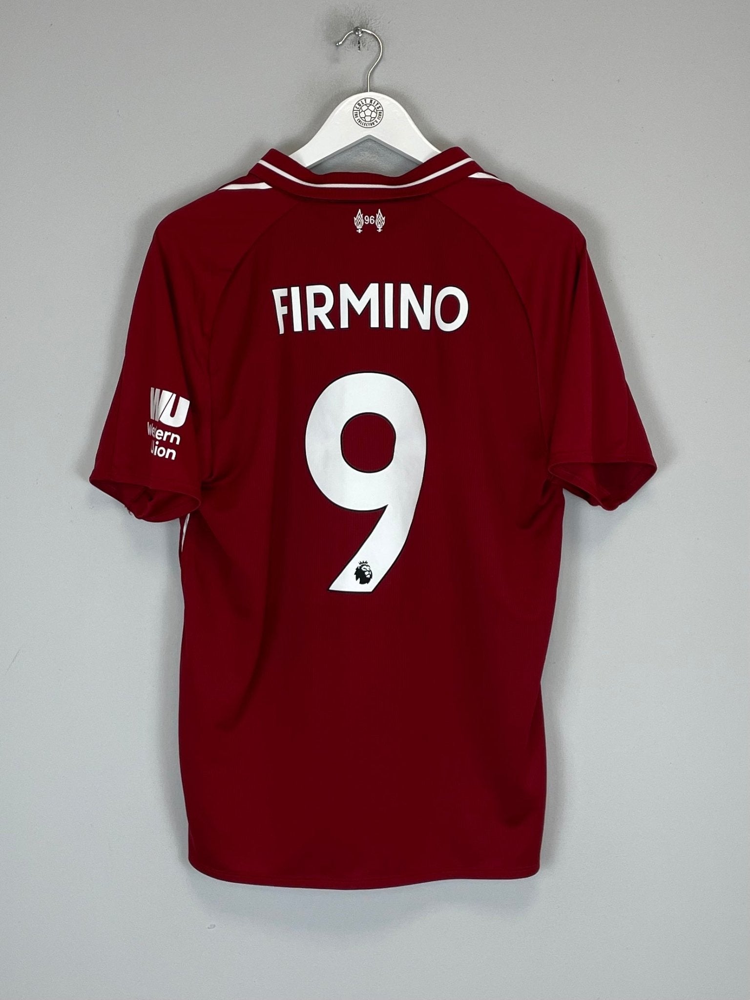 Shop 2018/19 LIVERPOOL FIRMINO #9 HOME SHIRT (L) NEW BALANCE, classic football shirts, vintage football shirts & retro soccer jerseys at Cult Kits