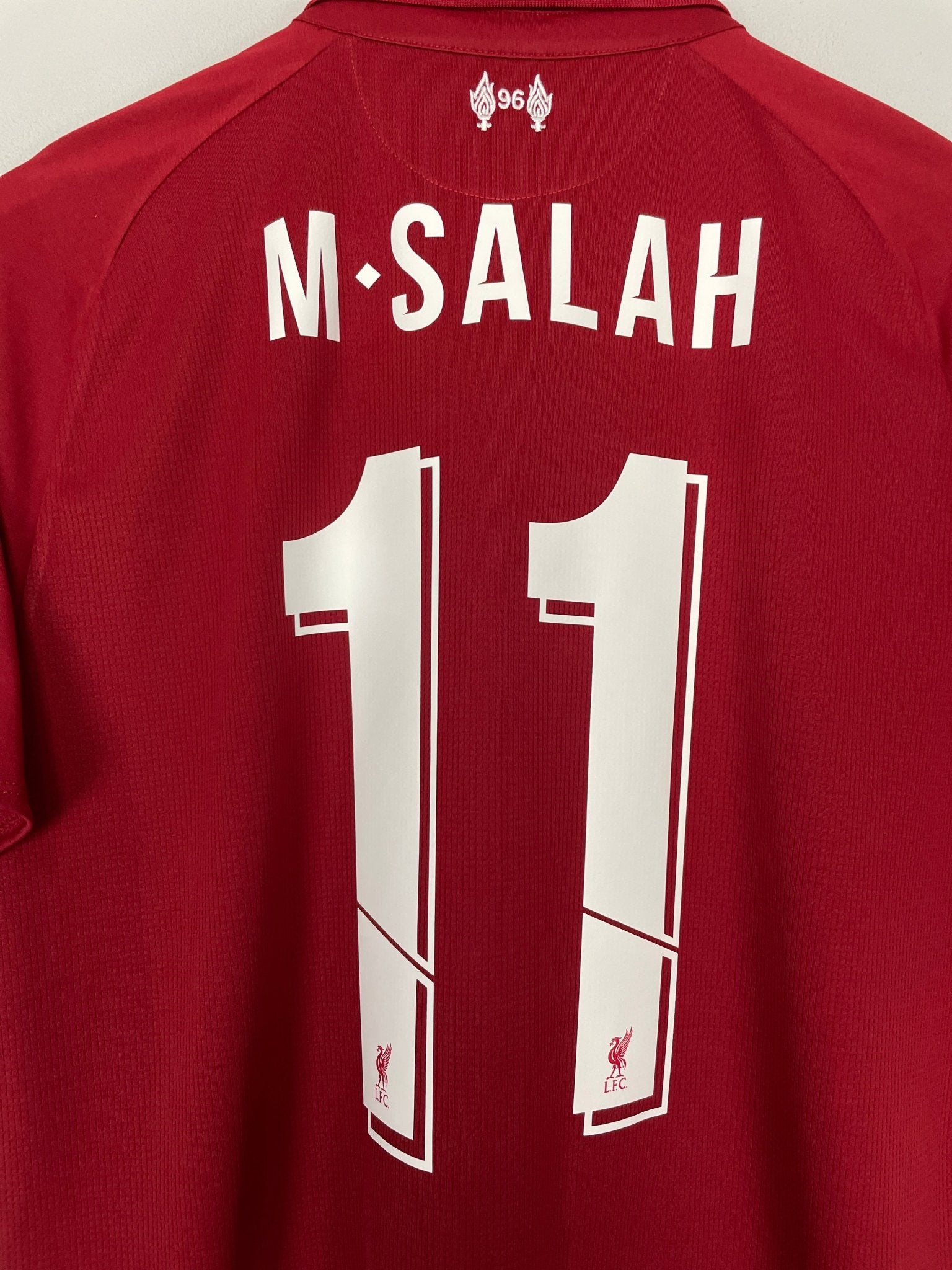 Shop 2018/19 LIVERPOOL M.SALAH #11 *BNWT* HOME SHIRT (L) NEW BALANCE, classic football shirts, vintage football shirts & retro soccer jerseys at Cult Kits