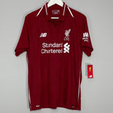 Shop 2018/19 LIVERPOOL M.SALAH #11 *BNWT* HOME SHIRT (L) NEW BALANCE, classic football shirts, vintage football shirts & retro soccer jerseys at Cult Kits