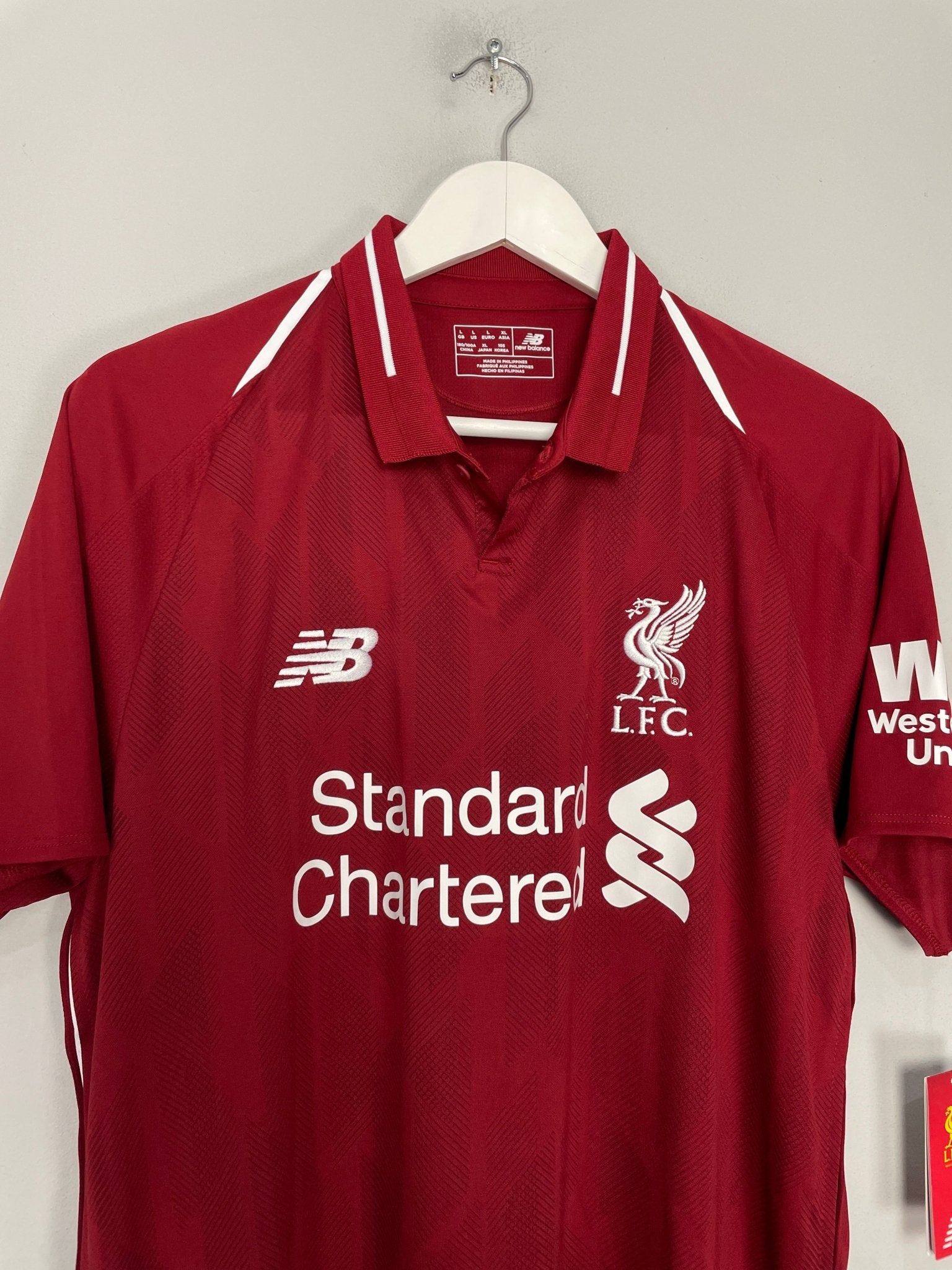 Shop 2018/19 LIVERPOOL M.SALAH #11 *BNWT* HOME SHIRT (L) NEW BALANCE, classic football shirts, vintage football shirts & retro soccer jerseys at Cult Kits