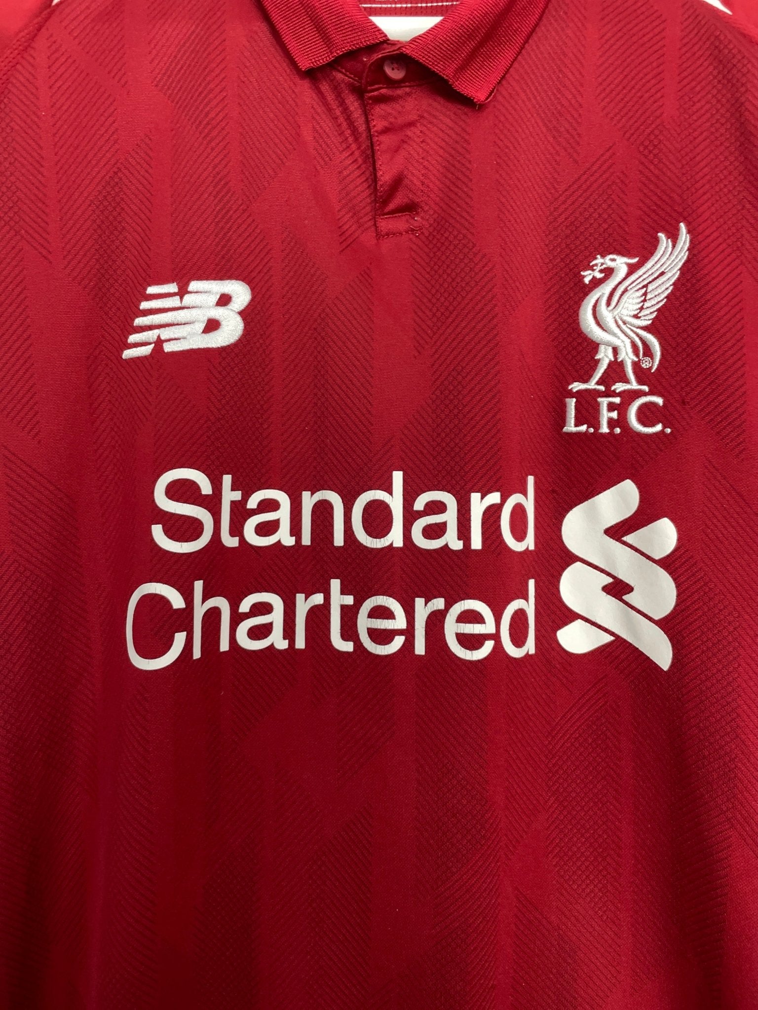 Shop 2018/19 LIVERPOOL M.SALAH #11 HOME SHIRT (L) NEW BALANCE, classic football shirts, vintage football shirts & retro soccer jerseys at Cult Kits