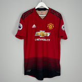 Shop 2018/19 MANCHESTER UNITED DE GEA #1 *AUTHENTIC* HOME SHIRT (L) ADIDAS, classic football shirts, vintage football shirts & retro soccer jerseys at Cult Kits