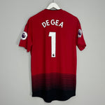 Shop 2018/19 MANCHESTER UNITED DE GEA #1 *AUTHENTIC* HOME SHIRT (L) ADIDAS, classic football shirts, vintage football shirts & retro soccer jerseys at Cult Kits