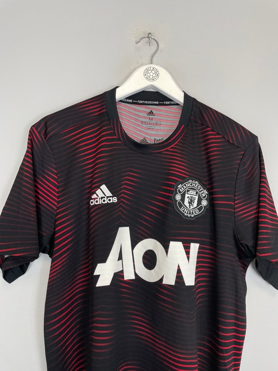 2018/19 MANCHESTER UNITED PRE MATCH SHIRT (M) ADIDAS - Cult Kits - Medium - Buy Vintage Football Shirts, Authentic Retro Football Shirts For Sale, Classic Football Shirts & Soccer Jersey