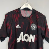2018/19 MANCHESTER UNITED PRE MATCH SHIRT (M) ADIDAS - Cult Kits - Medium - Buy Vintage Football Shirts, Authentic Retro Football Shirts For Sale, Classic Football Shirts & Soccer Jersey