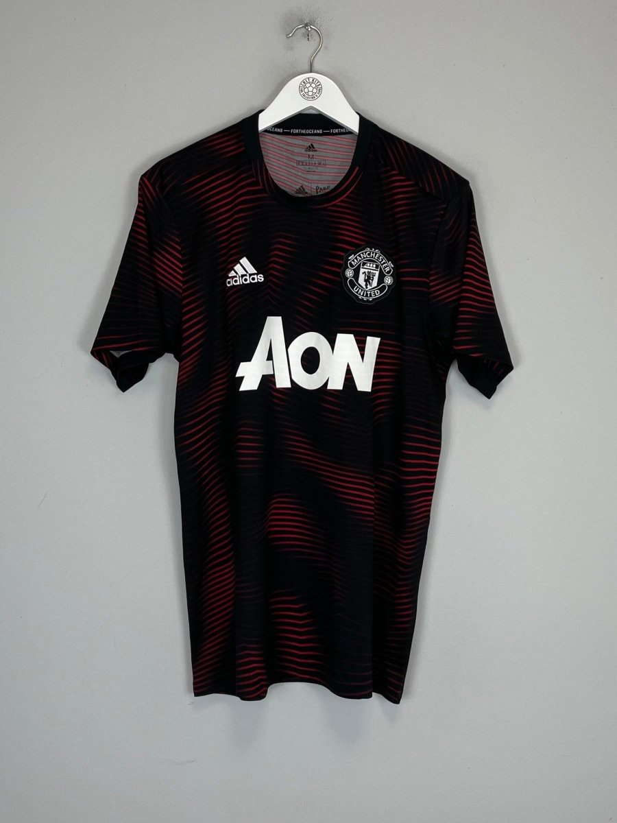 2018/19 MANCHESTER UNITED PRE MATCH SHIRT (M) ADIDAS - Cult Kits - Medium - Buy Vintage Football Shirts, Authentic Retro Football Shirts For Sale, Classic Football Shirts & Soccer Jersey