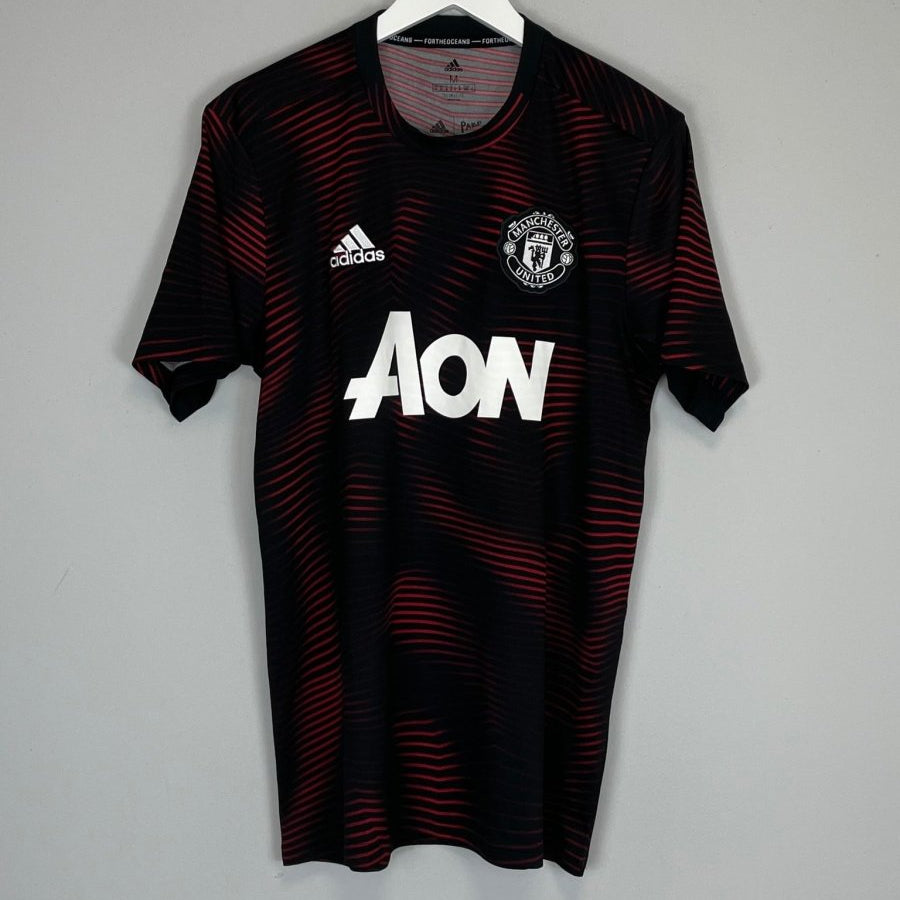 2018/19 MANCHESTER UNITED PRE MATCH SHIRT (M) ADIDAS - Cult Kits - Medium - Buy Vintage Football Shirts, Authentic Retro Football Shirts For Sale, Classic Football Shirts & Soccer Jersey