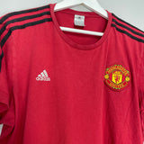 Shop 2018/19 MANCHESTER UNITED TRAINING SHIRT (XL) ADIDAS, classic football shirts, vintage football shirts & retro soccer jerseys at Cult Kits