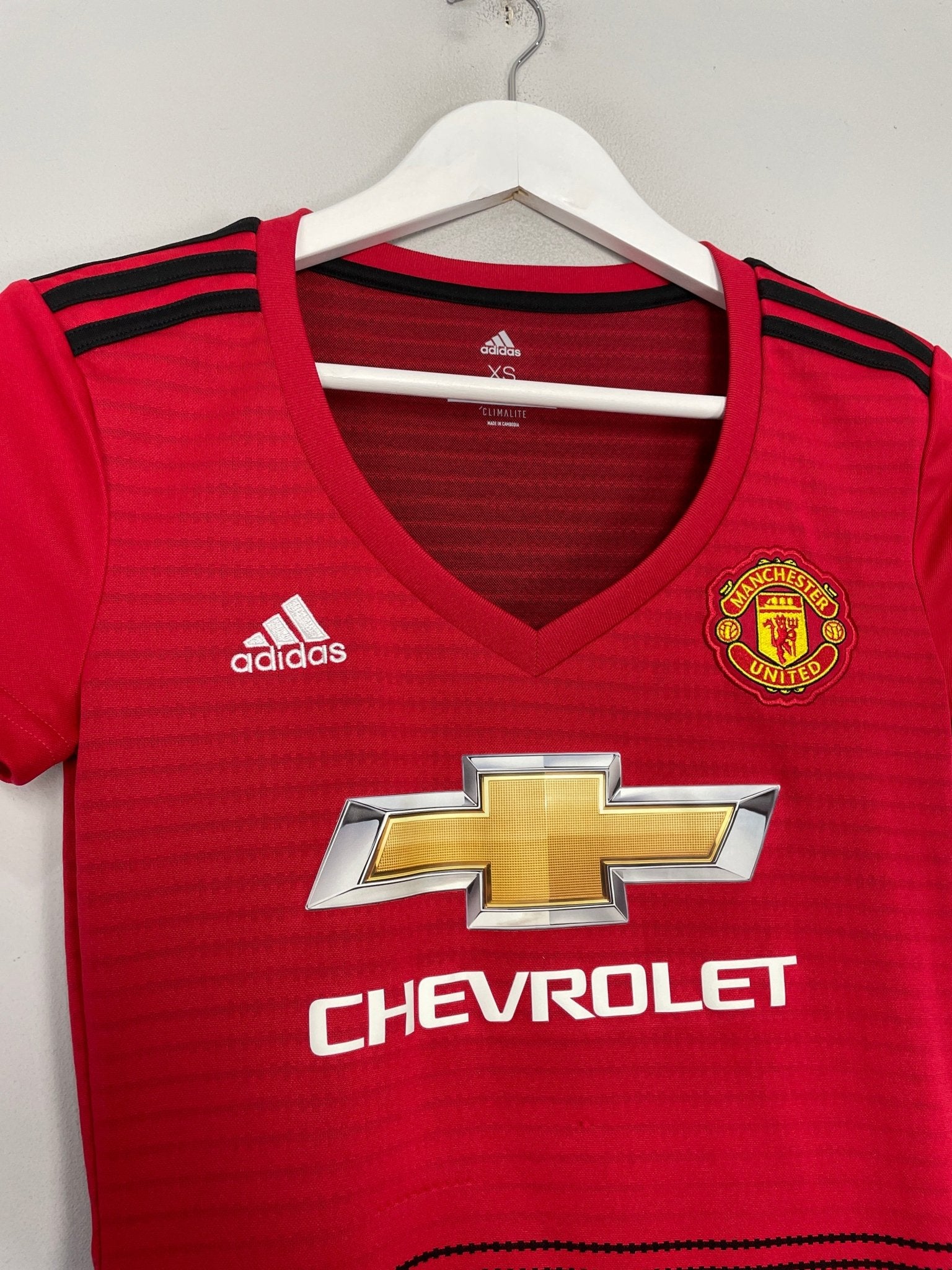 Shop 2018/19 MANCHESTER UNITED WOMENS HOME SHIRT (XS.WOMENS) ADIDAS, classic football shirts, vintage football shirts & retro soccer jerseys at Cult Kits