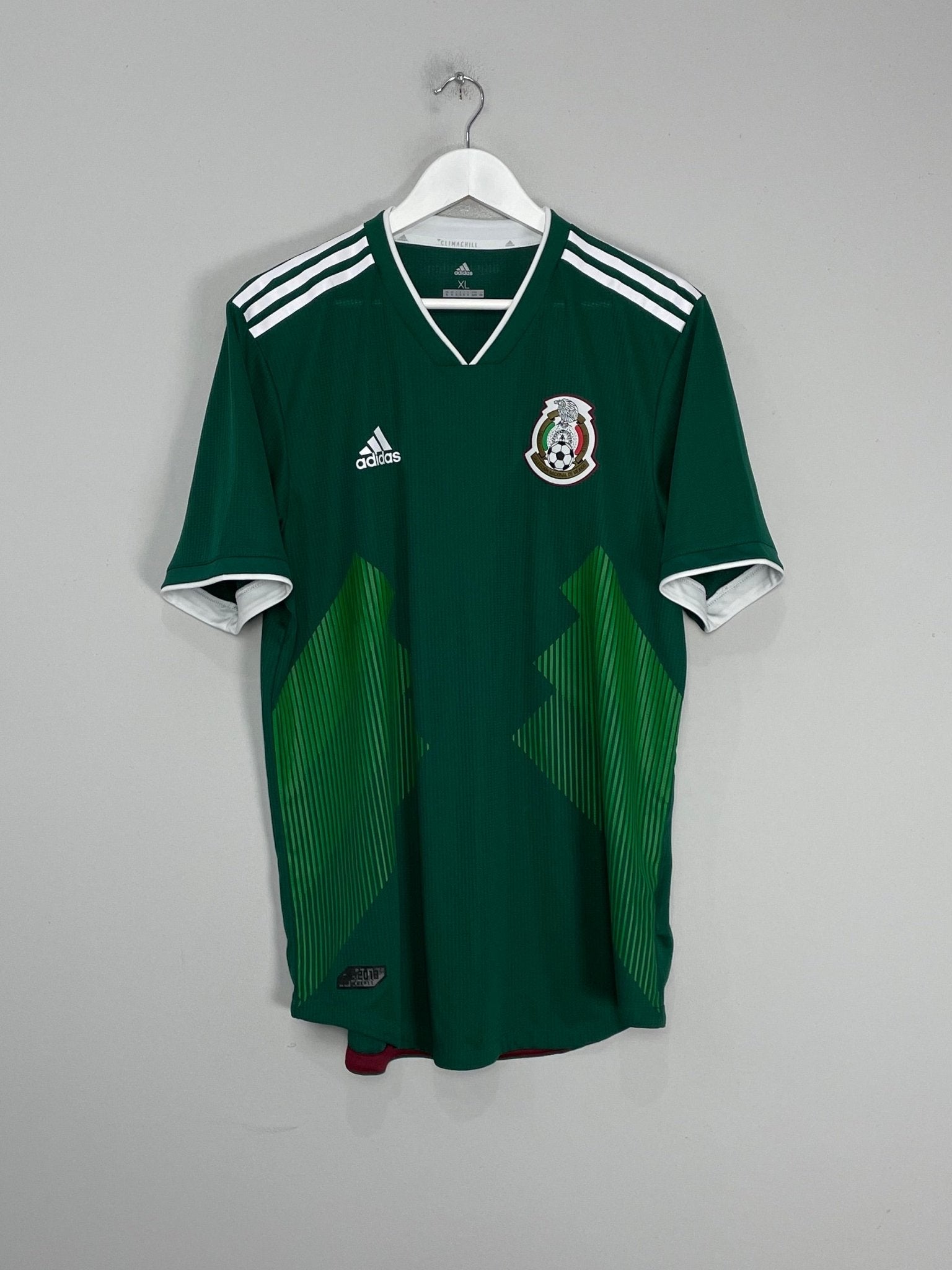Shop 2018/19 MEXICO *AUTHENTIC* HOME SHIRT (XL) ADIDAS, classic football shirts, vintage football shirts & retro soccer jerseys at Cult Kits